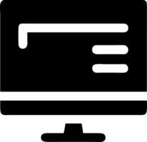 Simple Computer Screen Symbol Set vector