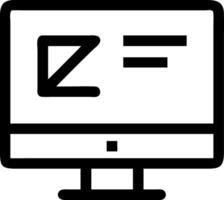 Desktop Monitor Icon Set vector