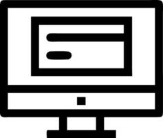 Monitor Display Icon Design vector