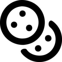 Chocolate Chip Cookies Icon Representation vector
