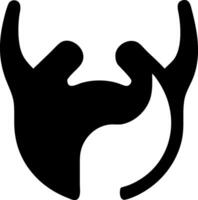 Whimsical Devil Horns Icon Representation vector