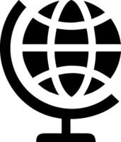 Minimalist Earth Globe Icon Concept vector