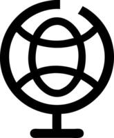 Classic Earth Globe Icon Design vector