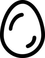 Simple Egg Symbol Set vector