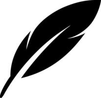 Simple Feather Symbol Set vector