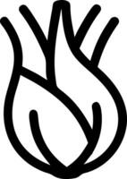 Modern Fennel Icon Representation vector
