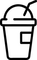 Simple Iced Smoothie Symbol Set vector