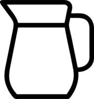 Simple Jug Symbol Set vector