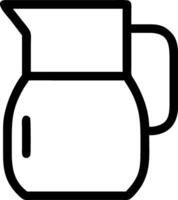 Stylish Jug Icon Design vector
