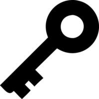 Modern Key Icon Representation vector