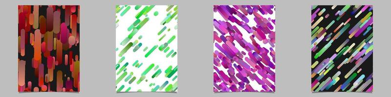 Brochure background set with gradient stripes vector