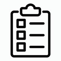 Clipboard Form Icon vector