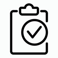 Clipboard Checkmark Icon vector