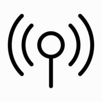 Broadcast Signal Point Icon vector