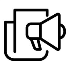 Megaphone Newsletter Icon vector