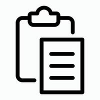 Clipboard Paste Data Icon vector