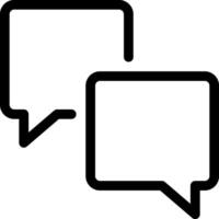 Conversation Bubble Talk Icon vector