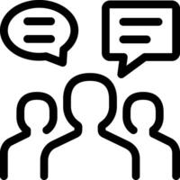 Conversation Public Opinion Icon vector