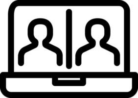 Conversation Online Icon vector