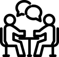 Conversation Meeting Icon vector