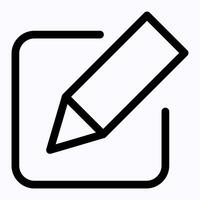 Pencil Edit Button Icon vector