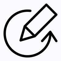 Pencil Reload Icon vector