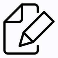 Pencil Document Icon vector