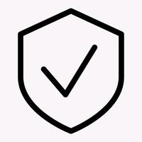 Recomendation Checkmark Shield Icon vector