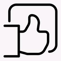 Recomendation Thumb Icon vector