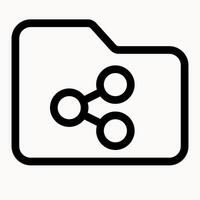 Folder Share Icon vector