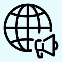 World Annoucement Icon vector