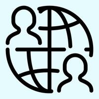 World Network Icon vector