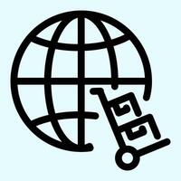 World Logistic Icon vector