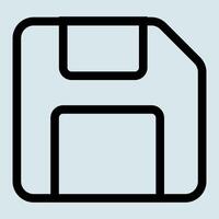 Storage Floppy Disk Icon vector