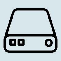 Storage Harddisk External Icon vector