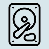 Storage Hard Disk Icon vector