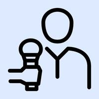 Interview Source Person Icon vector
