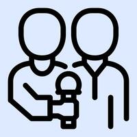 Explanatory Interview Icon vector