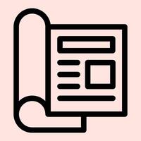 Magazine Layout Icon vector