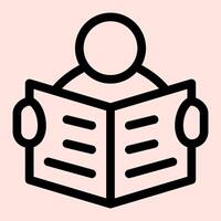 Read Magazine Icon vector