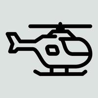 Helicopter Symbol Icon vector