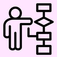 Conversation Flowcart Icon vector