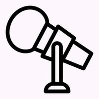 Microphone Interview Icon vector