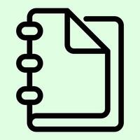 Notepad Note Book Icon vector