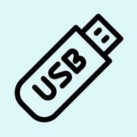 Usb Flash Drive Icon vector
