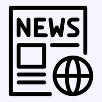 News World Icon vector