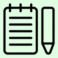 Journal With Pen Icon vector