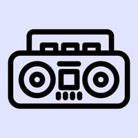 Recorder Cassette Icon vector