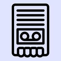 Recorder Retro Icon vector