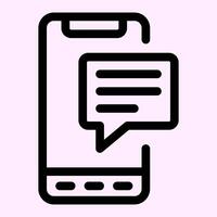 Smartphone Message Icon vector